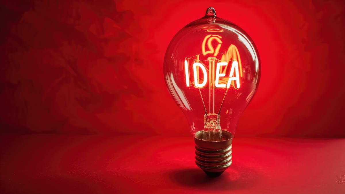 Die SCAMPER-Methode ist eine Kreativitätstechnik zur Ideenfindung und Innovation. Das Bild zeigt eine leuchtende Glühbirne mi